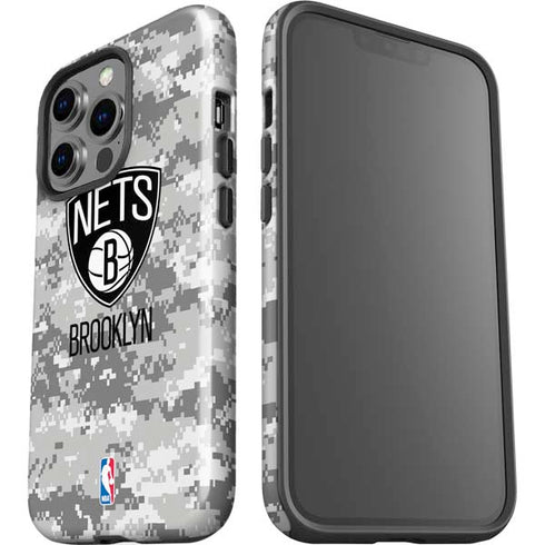NBA Brooklyn Nets Digi Camo iPhone 13 Pro Impact Case