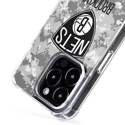 NBA Brooklyn Nets Digi Camo iPhone 13 Pro MagSafe Case