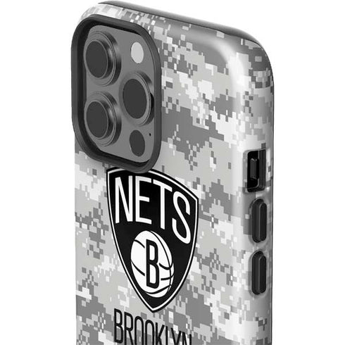 NBA Brooklyn Nets Digi Camo iPhone 13 Pro Max Impact Case