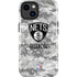 NBA Brooklyn Nets Digi Camo iPhone 15 Plus Impact Case
