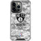 NBA Brooklyn Nets Digi Camo iPhone 14 Pro Clear Case