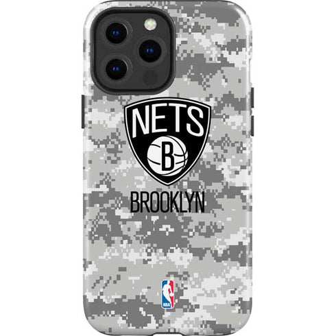 NBA Brooklyn Nets Digi Camo iPhone 14 Pro Max Impact Case