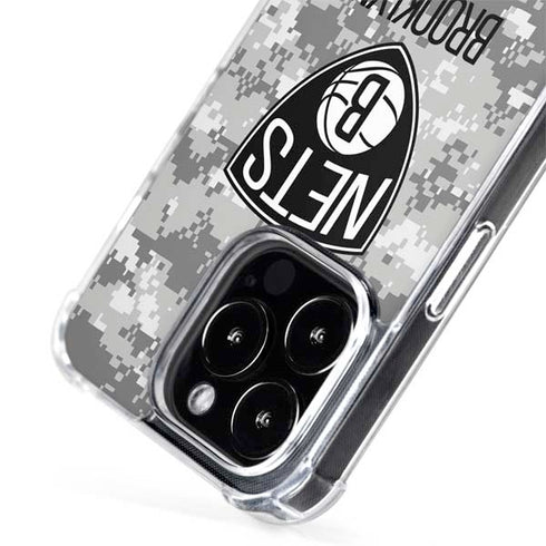 NBA Brooklyn Nets Digi Camo iPhone 15 Pro Max MagSafe Case