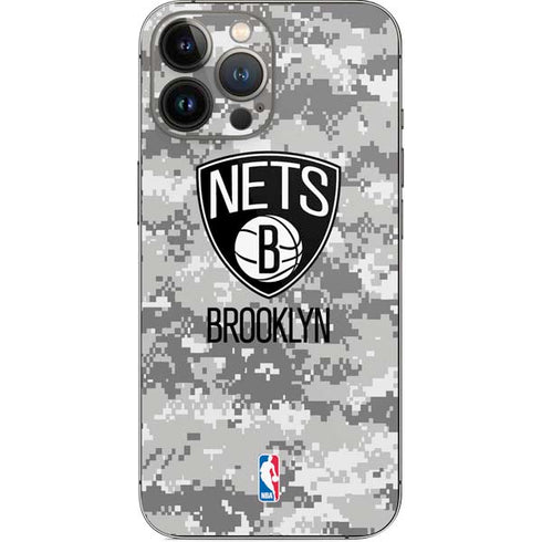 NBA Brooklyn Nets Digi Camo iPhone 14 Pro Max Skin