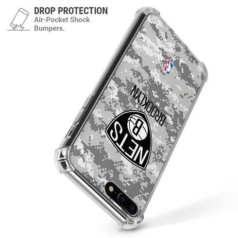 NBA Brooklyn Nets Digi Camo iPhone 7/8 Plus Clear Case