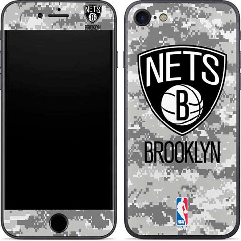 NBA Brooklyn Nets Digi Camo iPhone 7 Skin
