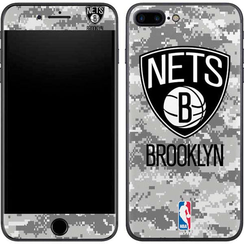 NBA Brooklyn Nets Digi Camo iPhone 8 Plus Skin