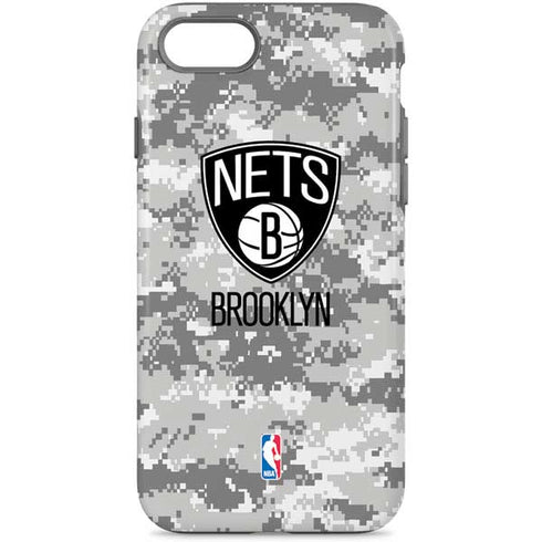 NBA Brooklyn Nets Digi Camo iPhone 8 Pro Case