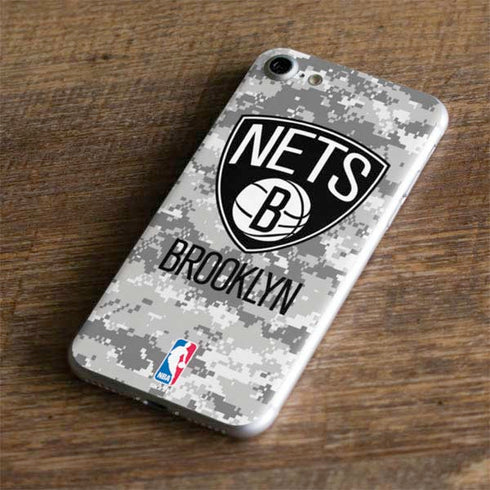 NBA Brooklyn Nets Digi Camo iPhone 8 Skin