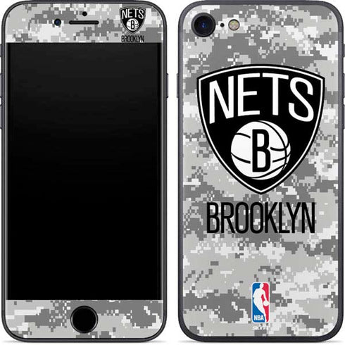NBA Brooklyn Nets Digi Camo iPhone SE (2nd & 3rd Gen) Skin