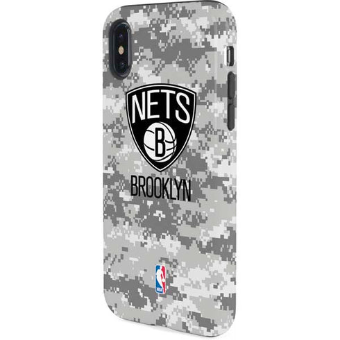 NBA Brooklyn Nets Digi Camo iPhone X Pro Case
