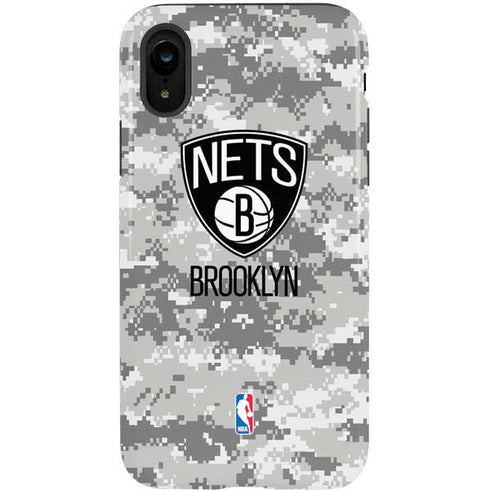 NBA Brooklyn Nets Digi Camo iPhone XR Pro Case
