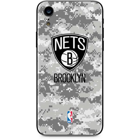 NBA Brooklyn Nets Digi Camo iPhone XR Skin
