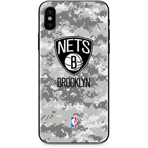 NBA Brooklyn Nets Digi Camo iPhone XS Max Skin