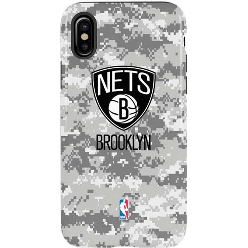 NBA Brooklyn Nets Digi Camo iPhone XS Pro Case