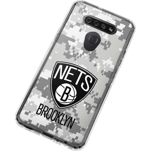 NBA Brooklyn Nets Digi Camo LG K51/Q51 Clear Case