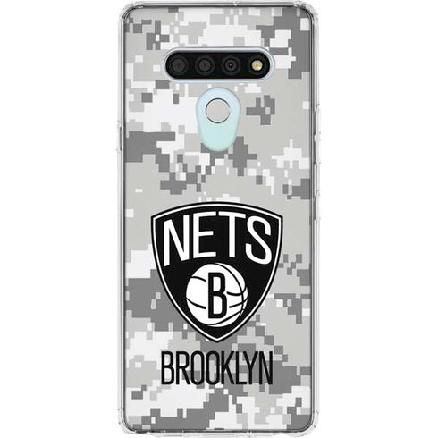 NBA Brooklyn Nets Digi Camo LG Stylo 6 Clear Case