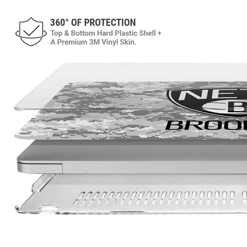 NBA Brooklyn Nets Digi Camo MacBook Air 13in M1 (2021) Case plus Skin