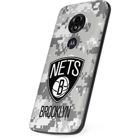 NBA Brooklyn Nets Digi Camo Moto E5 Play Skin