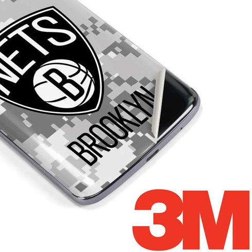 NBA Brooklyn Nets Digi Camo Moto E5 Plus Skin