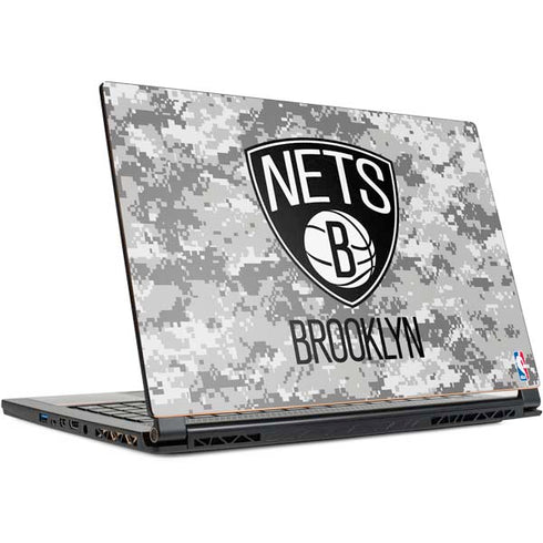NBA Brooklyn Nets Digi Camo MSI GS65 Stealth Laptop Skin