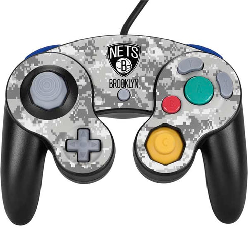 NBA Brooklyn Nets Digi Camo Nintendo GameCube Controller Skin