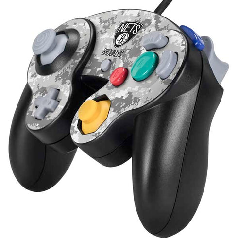 NBA Brooklyn Nets Digi Camo Nintendo GameCube Controller Skin