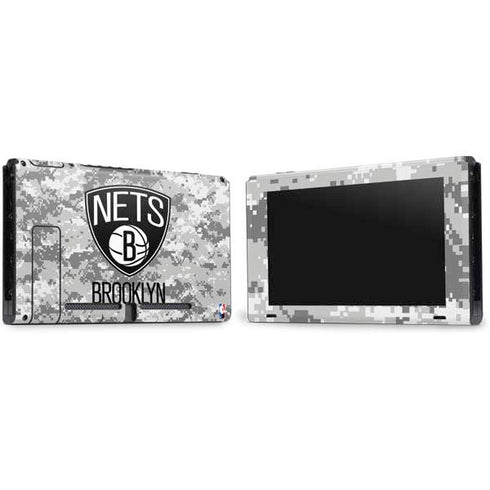 NBA Brooklyn Nets Digi Camo Nintendo Switch Bundle Skin