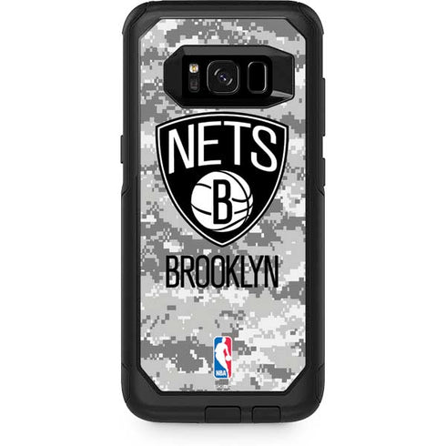 NBA Brooklyn Nets Digi Camo Otterbox Commuter Galaxy Skin