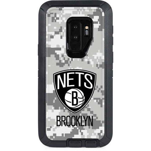 NBA Brooklyn Nets Digi Camo Otterbox Defender Galaxy Skin
