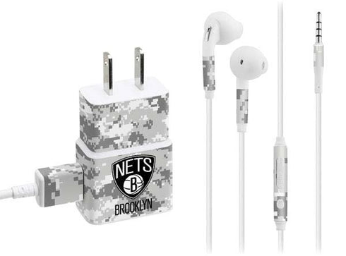 NBA Brooklyn Nets Digi Camo Phone Charger Skin