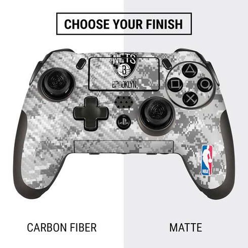 NBA Brooklyn Nets Digi Camo PlayStation Scuf Vantage 2 Controller Skin