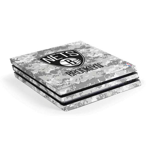 NBA Brooklyn Nets Digi Camo PS4 Pro Console Skin