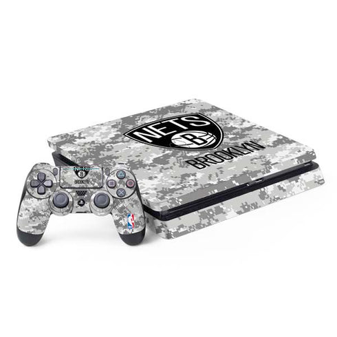 NBA Brooklyn Nets Digi Camo PS4 Slim Bundle Skin