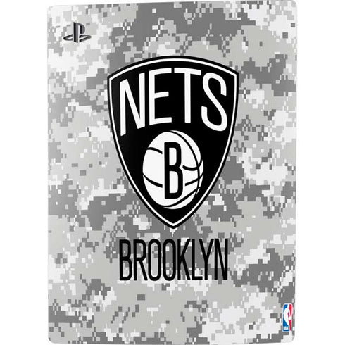 NBA Brooklyn Nets Digi Camo PS5 Console Skin