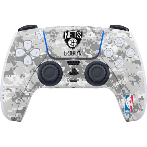 NBA Brooklyn Nets Digi Camo PS5 Controller Skin