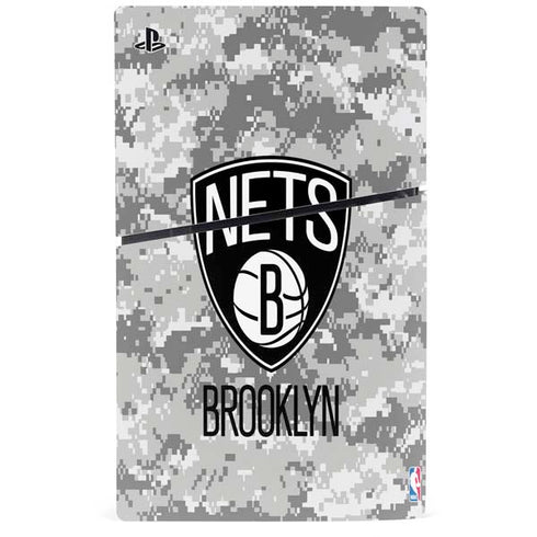 NBA Brooklyn Nets Digi Camo PS5 Slim Disk Bundle Skin