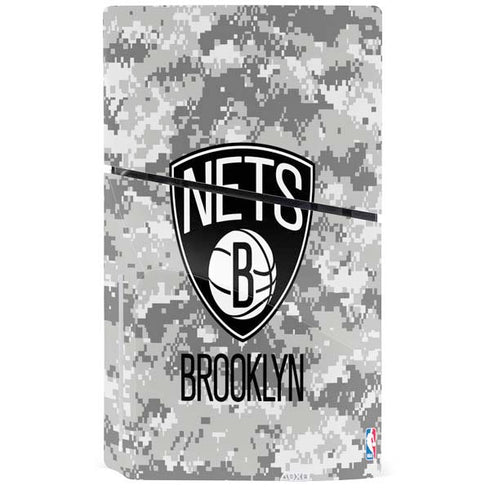 NBA Brooklyn Nets Digi Camo PS5 Slim Disk Bundle Skin