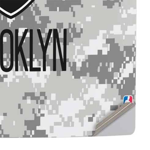 NBA Brooklyn Nets Digi Camo PS5 Slim Disk Console Skin
