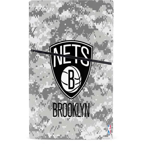 NBA Brooklyn Nets Digi Camo PS5 Slim Digital Edition Bundle Skin