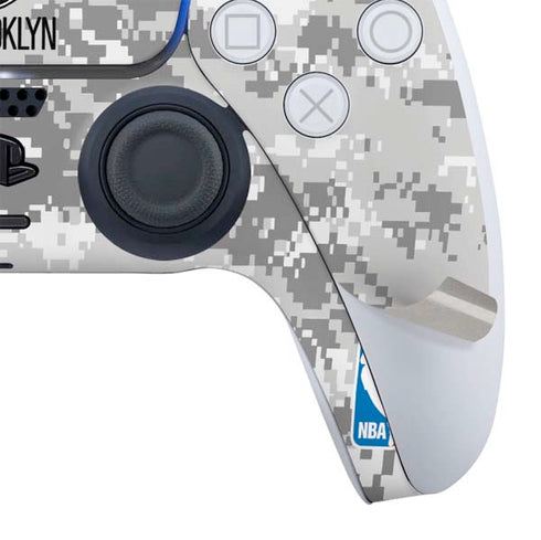 NBA Brooklyn Nets Digi Camo PS5 Slim Digital Edition Bundle Skin