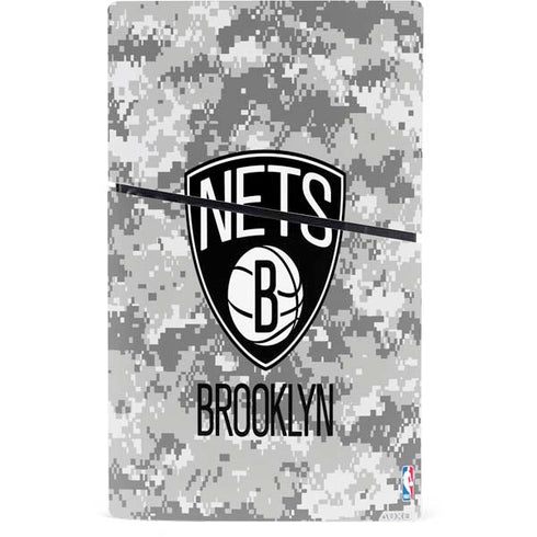 NBA Brooklyn Nets Digi Camo PS5 Slim Digital Edition Console Skin