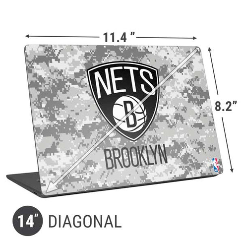 NBA Brooklyn Nets Digi Camo Universal Laptop 14in (11.4 x 8.2in) Skin