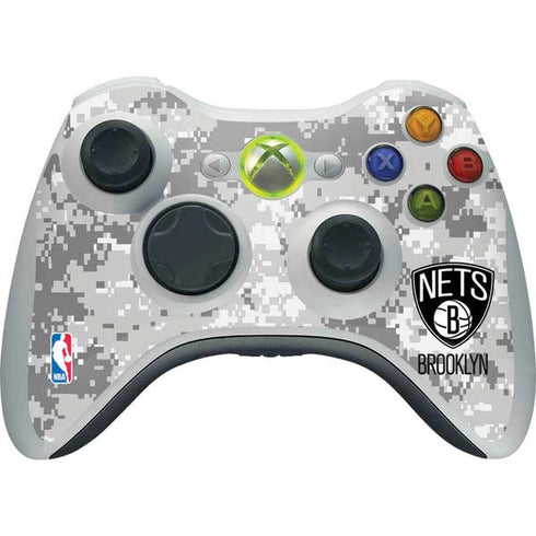 NBA Brooklyn Nets Digi Camo Xbox 360 Wireless Controller Skin