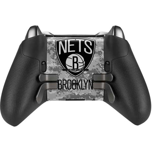 NBA Brooklyn Nets Digi Camo Xbox Elite Wireless Controller Series 2 Skin
