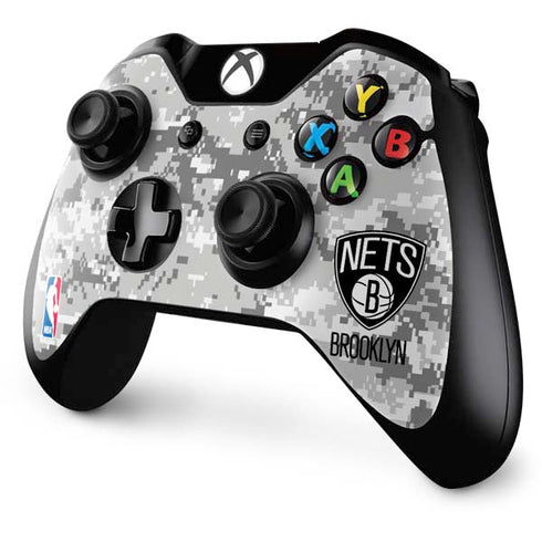 NBA Brooklyn Nets Digi Camo Xbox One Controller Skin