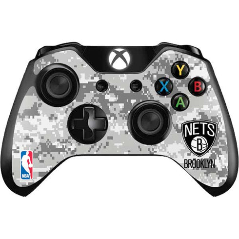 NBA Brooklyn Nets Digi Camo Xbox One Controller Skin