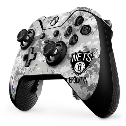 NBA Brooklyn Nets Digi Camo Xbox One Elite Controller Skin