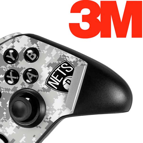 NBA Brooklyn Nets Digi Camo Xbox One Elite Controller Skin