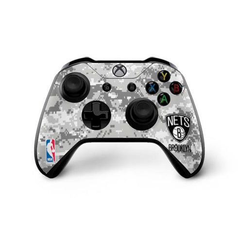 NBA Brooklyn Nets Digi Camo Xbox One X Controller Skin